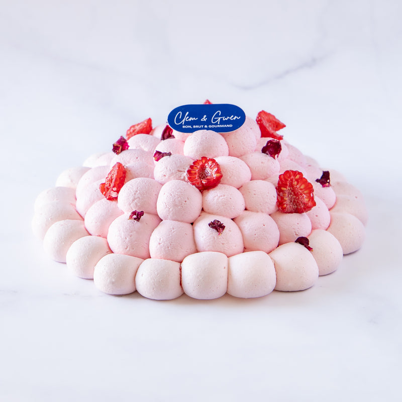 Pavlova framboise rose